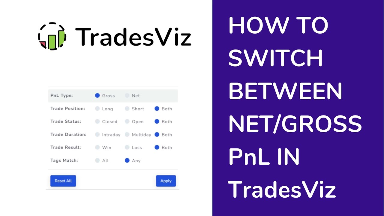 How to switch between net and gross PnL