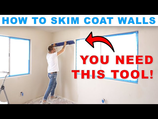 How to Smooth Textured Walls with a Skim Coat - Modernize