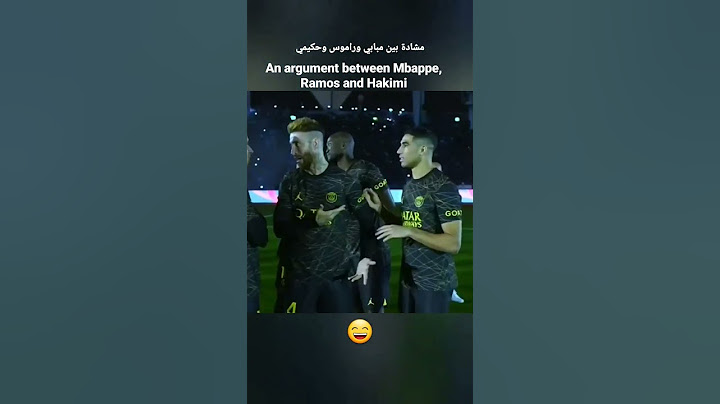 An argument between Mbappe, Ramos and Hakimi