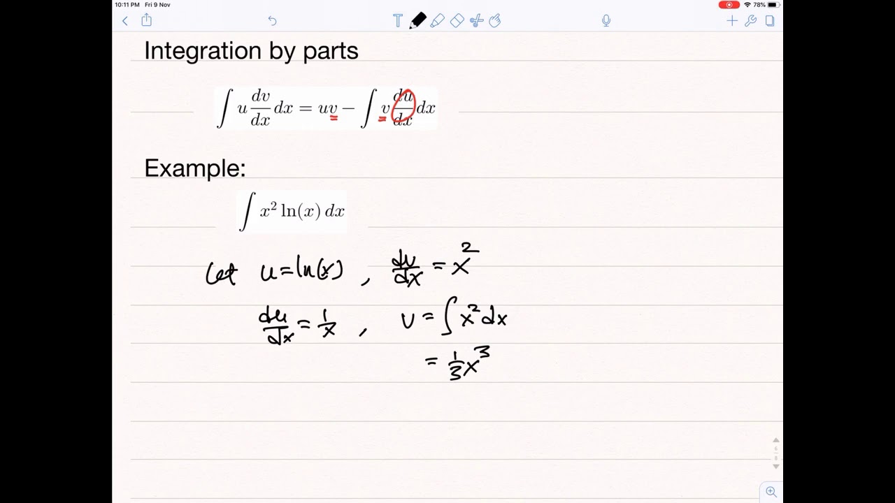 Pdf of integration by part
