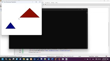 2D translation In Computer Graphics OpenGL C++ | Computer graphics lab