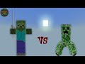 Titan Zombie vs Titan Creeper | Minecraft Bedrock | Mob Battle | Titan Battle