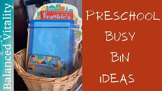 Toddler Busy Bins | Playful Preschool
Since I filmed this video, I ended up shifting to a different schedule, however, we still use all the elements in the bins, so I thought I would still share. I just keep all the activities handy and pull them out as it makes sense.
0:00 Intro
3:53 Alphabet
9:16 Current Skills
12:43 General
5:18 Math and Counting
12:06 Themed and Sensory Bin
I mentioned several products here, but decided not to link them because Im just trying to give you ideas. I got most of the things mentioned from amazon.com. (If you use smile.amazon.com a portion of your order will go to the charity of your choice!) If you would like a specific link, let me know, and I can drop it here. :)
Hi! I’m Laura, homeschooling mom to three, I believe life is about learning; and motherhood is no exception. With children constantly growing and changing and life forever moving forward, there are always new challenges to overcome. As I journey through motherhood, I am learning more and more the importance of balance.
I’m eager to hear from you too, because this journey of motherhood can be overwhelming, and us mammas gotta stick together!
“Therefore encourage one another and build up one another, just as you also are doing.” ~1Thessalonians 5:11
Follow me on Instagram: https://www.instagram.com/laura_balanced_vitality/
Connect with me on facebook: https://www.facebook.com/balancedvitalitywithlaura Toddler Busy Bins | Playful Preschool