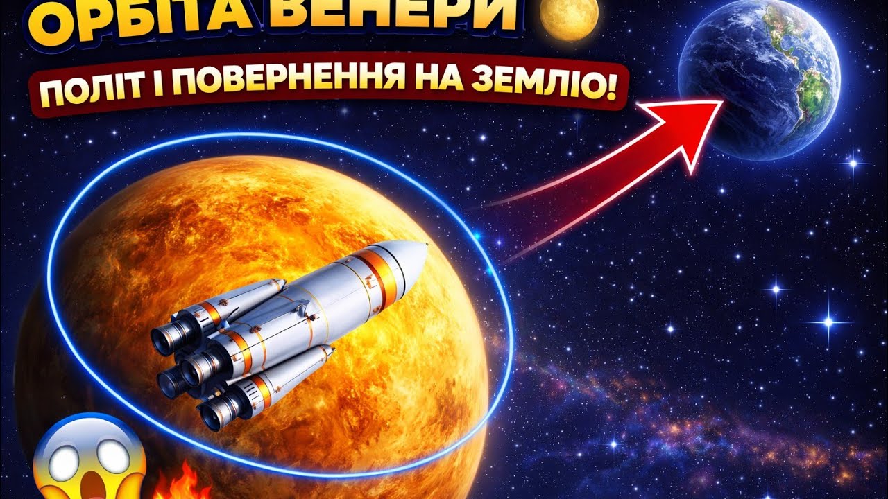 🚀 Орбіта Венери 🌕 Політ навколо Венери і повернення на Землю | SFS місія