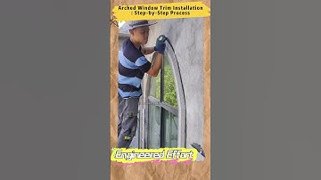 Arched Window Trim Installation: Step-by-Step Process  #EngineeredEffort