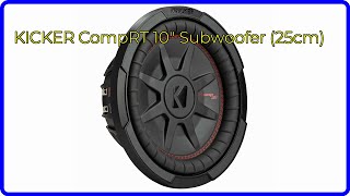 REVIEW (2026): KICKER CompRT 10" Subwoofer (25cm). First Look.
