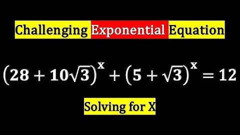 Uses of Logarithm - Solving Exponential Question using Logarithm!!