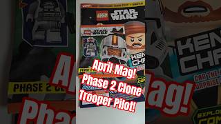 Lego Star Wars - Phase 2 Clone Trooper Pilot! April's Magazine has a great minifig! #legostarwars