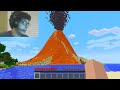 I trolled a Streamer with a VOLCANO MOD in Minecraft...