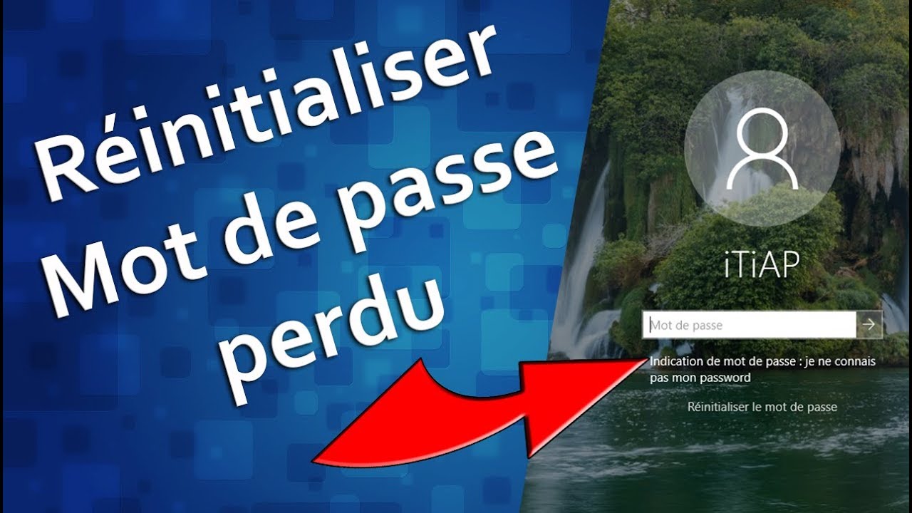 Indication mot de passe windows 10