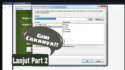 Menjalankan aplikasi Kalkulator WCF SERVICE Visual Studio 2013 (PART 2)
