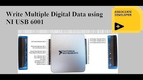 Write Multiple Digital DATA using NI USB 6001