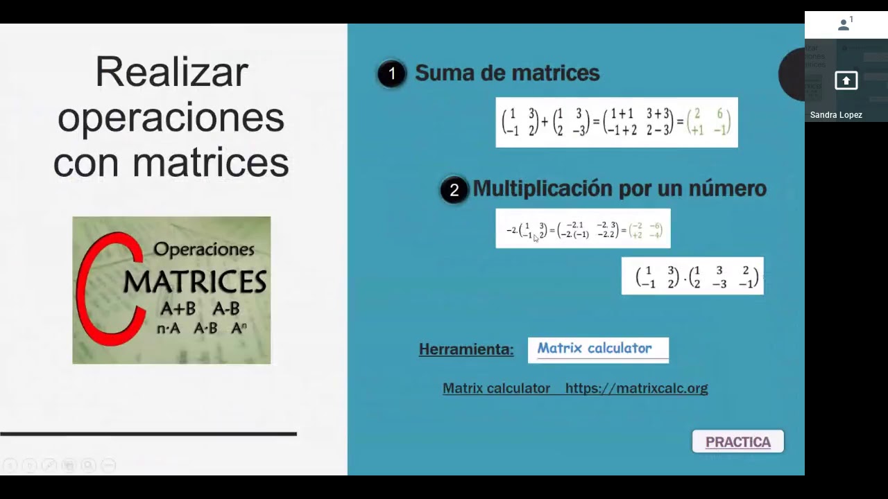 Video 1 Operaciones con matrices - YouTube