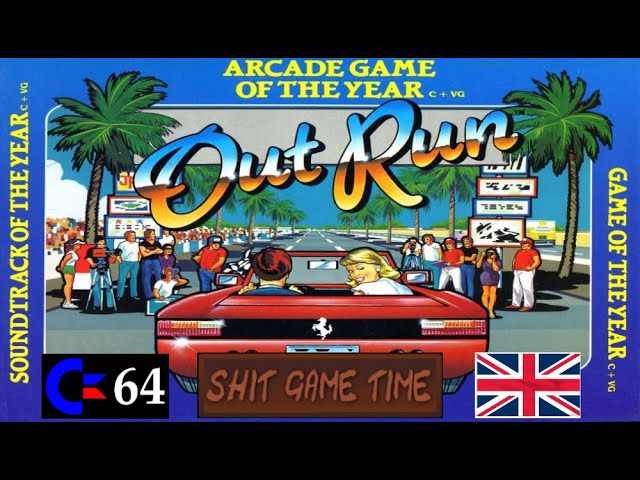 SHIT GAME TIME: OUTRUN 'UK Version' (C64 - Contains Swearing