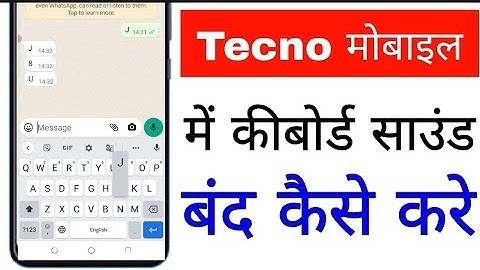 Tecno mobile me keyboard sound off kaise kare।। how to turn off keyboard sound in Tecno phone