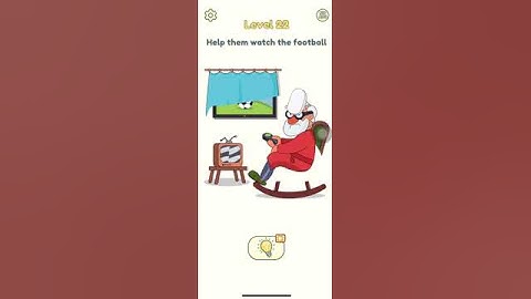 DOP 2 Delete One Part Level 22 Help Them Watch The Football Walkthrough Solution DOP Level 22