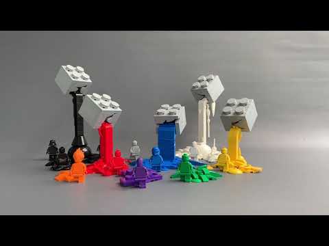 Lego melting bricks