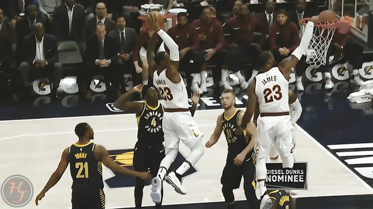 LeBron James 3d dunk style