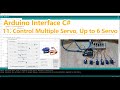 Arduino C# Serial Communication Control Multiple Servo, Up to 6 Servo