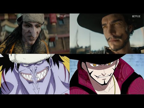 One Piece Anime VS Netflix Live Action Side by side Comparison 