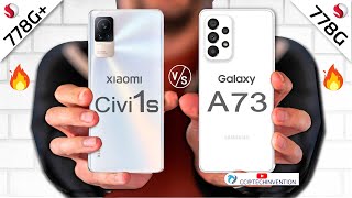 Xiaomi Civi 1s vs Galaxy A73 Camera | AnTuTu | Geek-bench |Display Full Comparison | Which Best