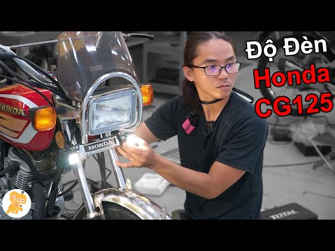 Video Lắp Đèn Bi Cầu Mini Cho Xe Honda Cổ Điển - Xe Ôm Shop - youtube
