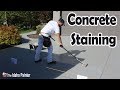 How to stain a concrete driveway fast and easy