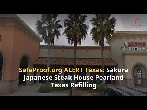 Sakura Japanese Steak House Pearland Texas Refilling