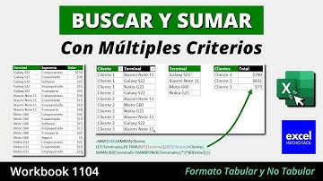 BUSCAR y SUMAR Valores con Múltiples Criterios (Calculo Tabular y No Tabular en Excel)