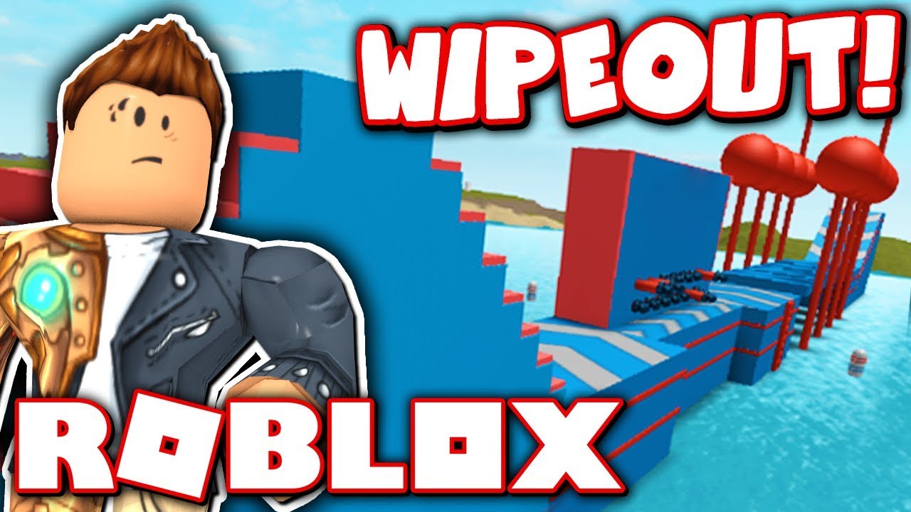 Roblox Wipeout World S Largest Obstacle Course Youtube - roblox wipeout