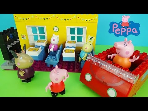 Свинка Пеппа Конструктор "Идем в школу" и "Машинка" Собираем и играем для детей Peppa Pig Toys Свинка Пеппа Конструктор "Идем в школу" и "Машинка" Собираем и играем для детей Peppa Pig Toys