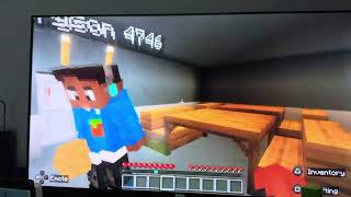 We played cops vs robbers in Minecraft