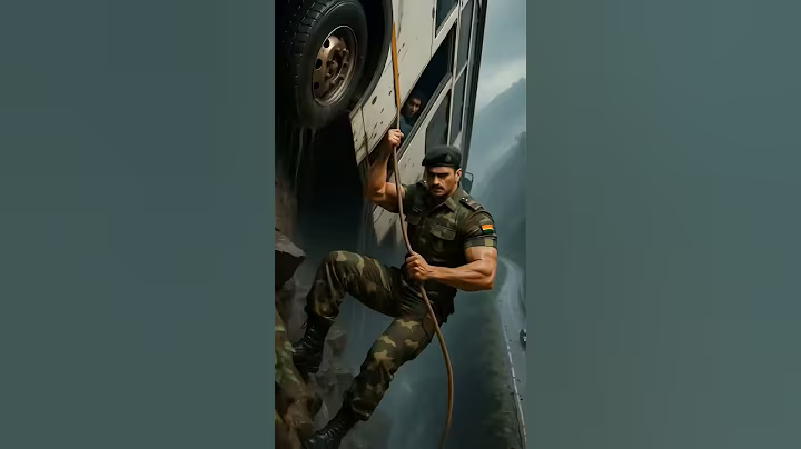 Indian soldier saved Bus from falling into valley🚌 #ai #army