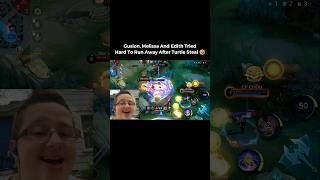 Gusion, Melissa & Edith Tried Hard To Run Away After Turtle Steal 🤣 #mobalegends5v5 #moba5v5english