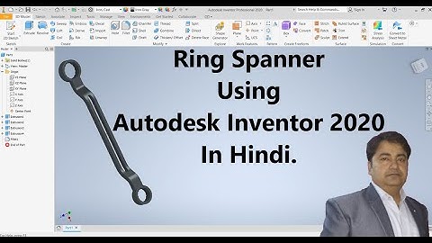 Ring Spanner Using Autodesk Inventor 2020 In Hindi.
