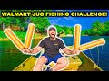 Walmart JUG FISHING with GIANT LIVE GOLDFISH Challenge!!! (Catch Clean Cook)