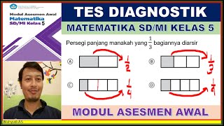 SOAL TES DIAGNOSTIK MATEMATIKA SD/MI KELAS 5 - MODUL ASESMEN AWAL - IMPLEMENTASI KURIKULUM MERDEKA
