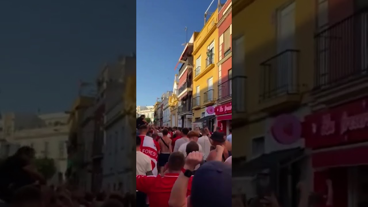 Nottingham Forest fans in Seville 
