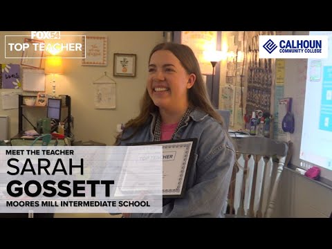 Meet this week's FOX54 Top Teacher: Sarah Gossett from Moores Mill Intermediate School!
