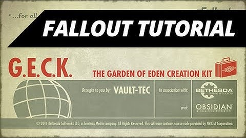 ➤ GECK Tutorial 01 - Fallout: New Vegas - Custom NPC + Dialogue