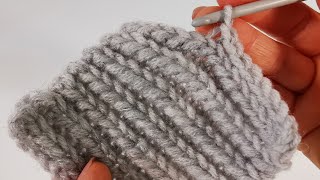 It is SO very easy/ STRETCHY PATTERN/ SIMPLE CROCHET STITCHES/ Ribbing Technique
