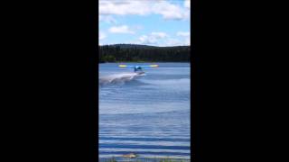 Hawk Air Beaver Take Off From Wejin (July 2014)