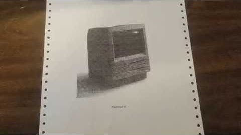 Printing to Imagewriter II from Macintosh SE