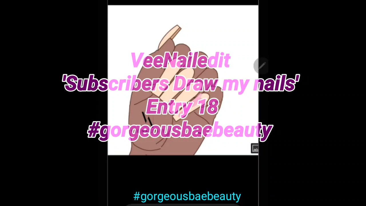 VeeNailedit subscribers Draw my nails Entry 18
