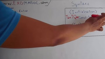 #EP 08 Algorithme les Boucles ( Tantque .. Faire ) (darija)