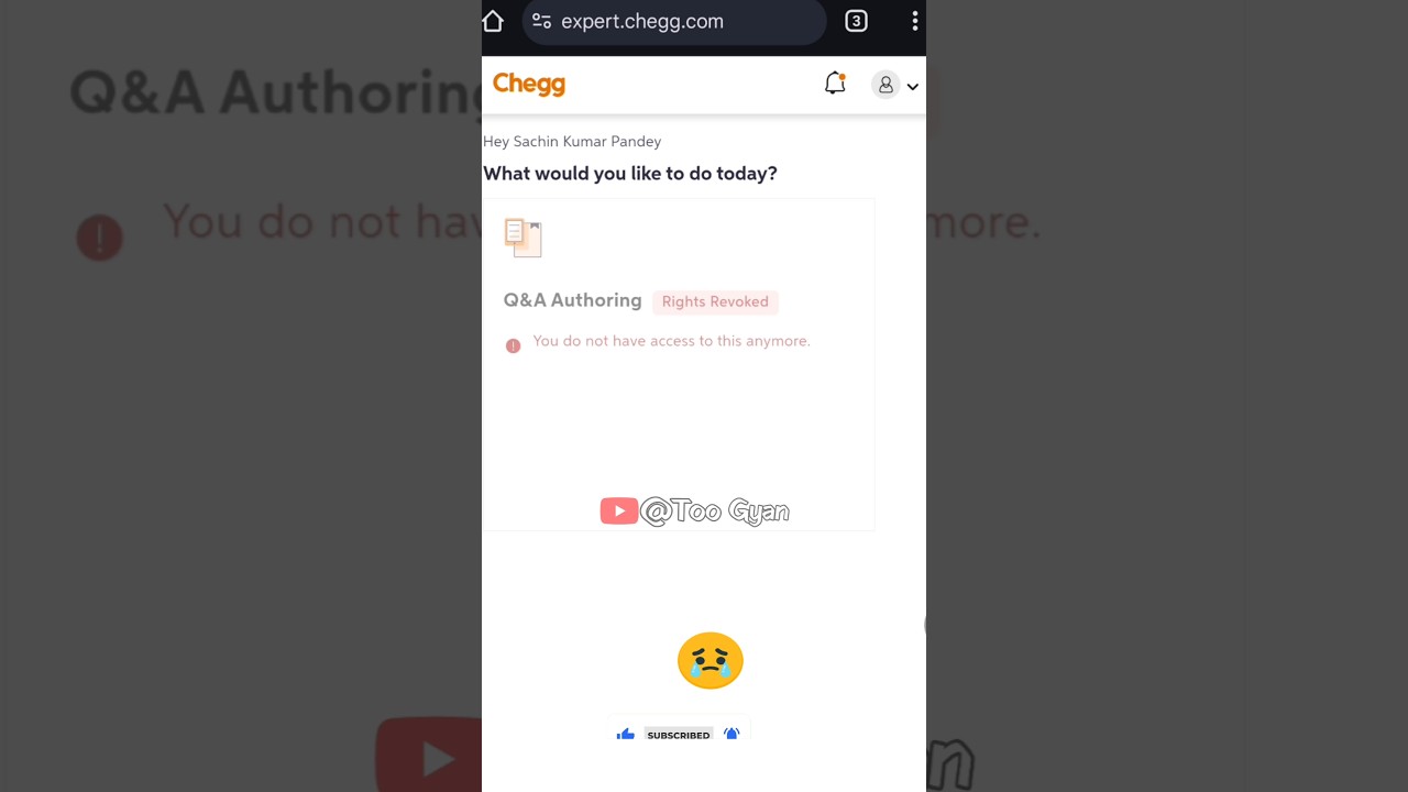 Chegg Rights Revoked 2025😭😭 | Chegg vacancy available 2025🤑🤑#earnmoneyonline #chegg #viralvideo