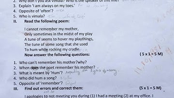 fa1 english exam guess model papers | 8th class fa1 exam paper english | practice english paper