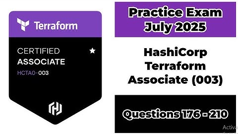 Practice Exam July 2025 | Q:176-210 | HashiCorp Terraform Associate | 003