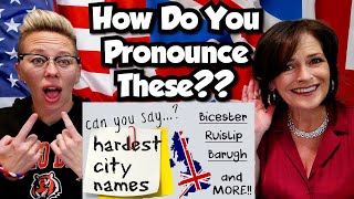 American Couple Reacts: Pronouncing British Cities! THIS WAS HARD!! Enjoy Laughing WITH/AT US!