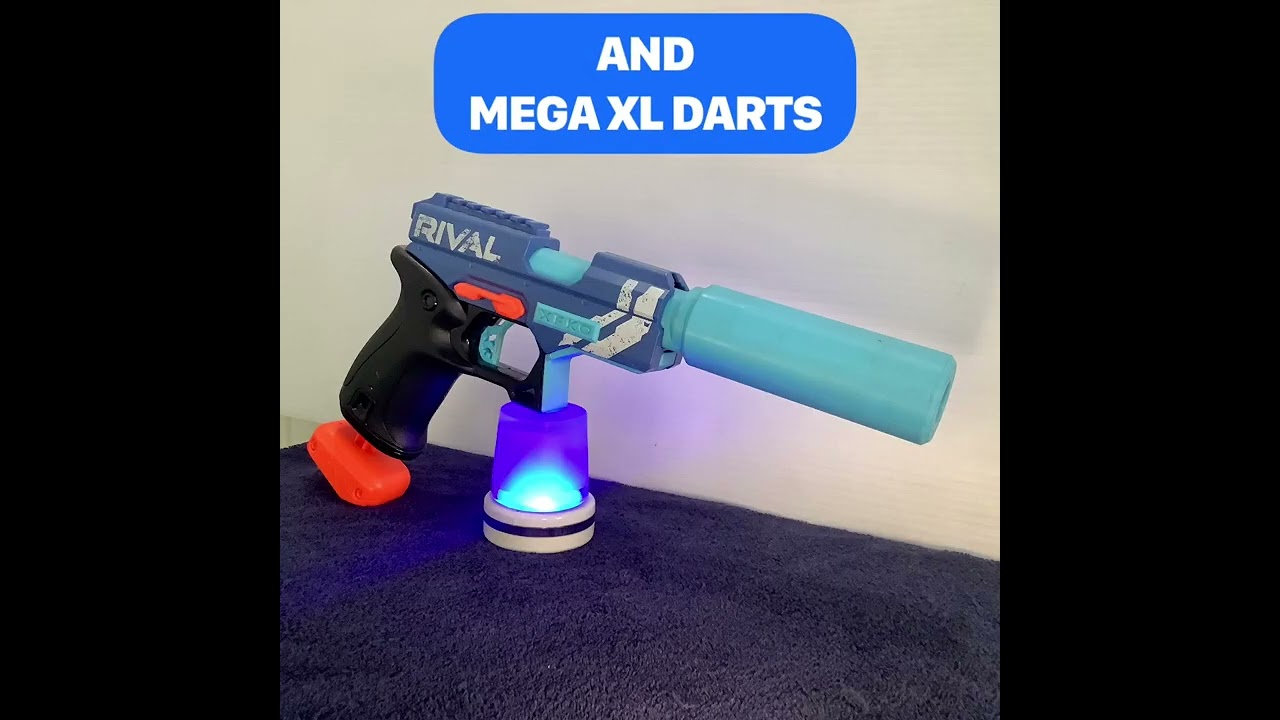 MODIFIED Nerf Rival Knock Out - The XFKO - Shoots Half Darts / Mega XL Darts! 